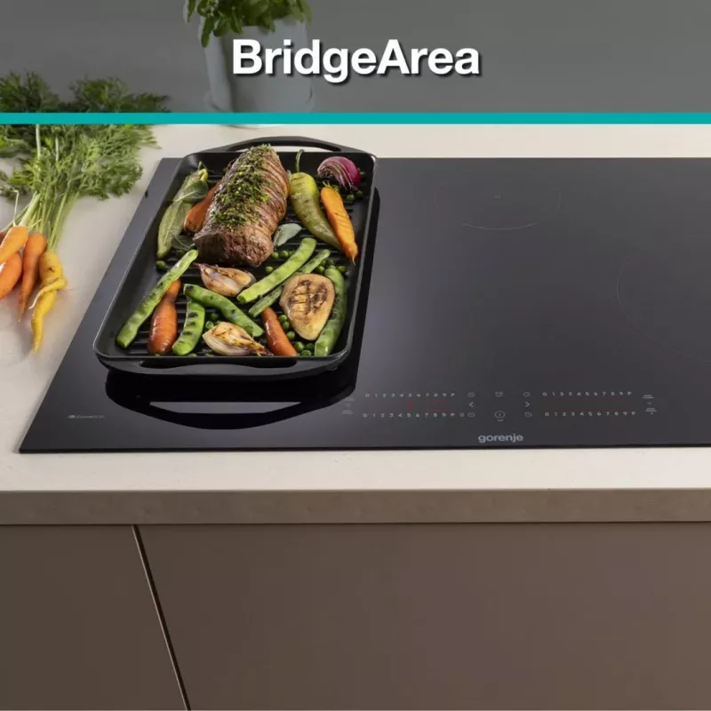 Gorenje GI6432BCWF Juoda įmontuojama 60 cm zoninė indukcinė kaitlentė 4 zonos