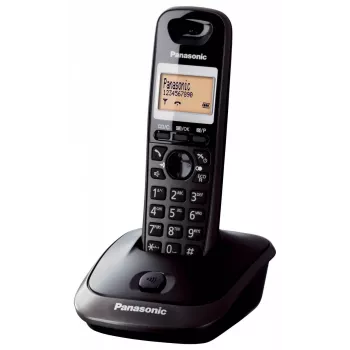 Panasonic KX-TG2511 DECT belaidis telefonas juodas su skambučio numerio atpažinimu