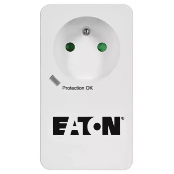 Apsaugos nuo viršįtampių dėžutė Eaton Protection Box 1 FR – 1 kištukinis lizdas E tipas, 220–250 V, 16 A, 4000 W, juoda, kompaktiška