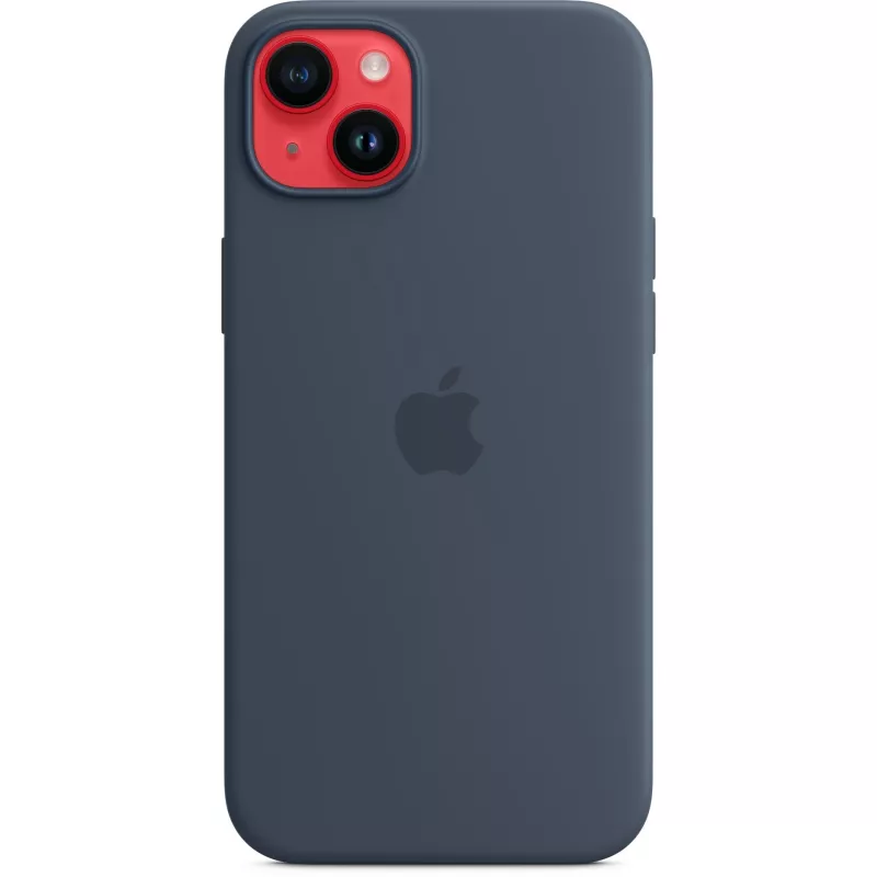 Silicone dėklas Apple iPhone 14 Plus MagSafe Storm Blue