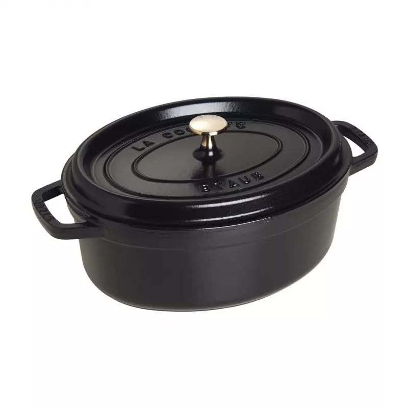 Ketaus puodas Staub Cocotte 4,2 L juodas