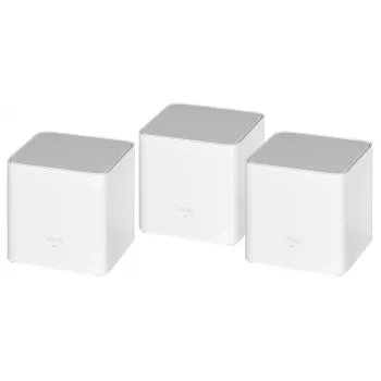 „Mesh“ Wi‑Fi sistema TENDA EX3-3, 3 vnt. rinkinys, dviejų juostų 2,4/5 GHz, Wi‑Fi 6, iki 1201+300 Mbps, 2 vidinės antenos, WPA3