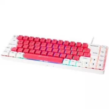 GAMIAC TKL69G SF žaidimų klaviatūra, Kailh Blue – balta/raudona