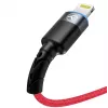 USB–Lightning duomenų laidas Tellur, 3A, 1,2 m, LED indikatorius, raudonas