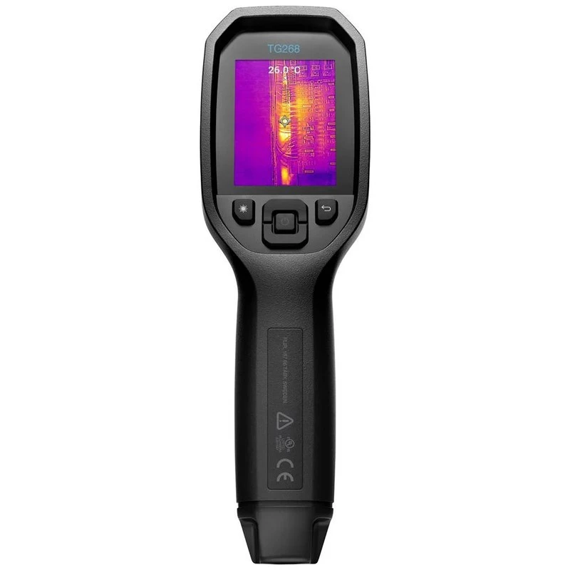 FLIR TG268 infraraudonųjų spindulių termometras -25 iki +400°C juodas su LCD ekranu 320 x 240 pikselių