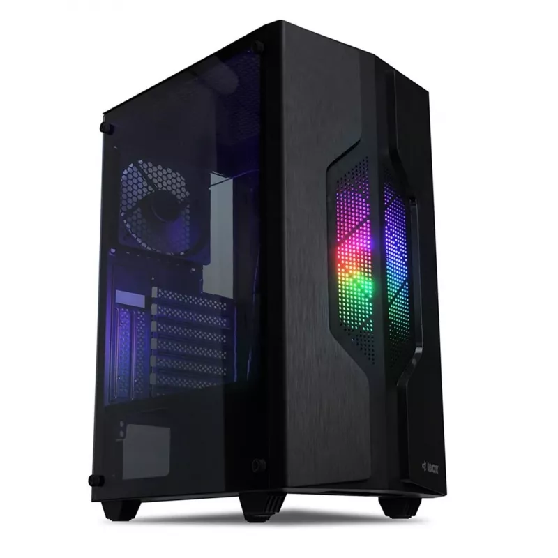 iBOX CETUS 908 Midi Tower Juoda