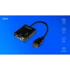 Adapteris HDMI į VGA su garsu AK-76 Savio SAVAK-76