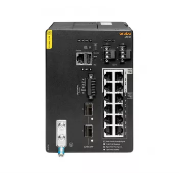 HPE Aruba 4100i valdomas pramoninis jungiklis – 8x PoE+ (30W) + 4x PoE++ (60W) + 2x SFP+