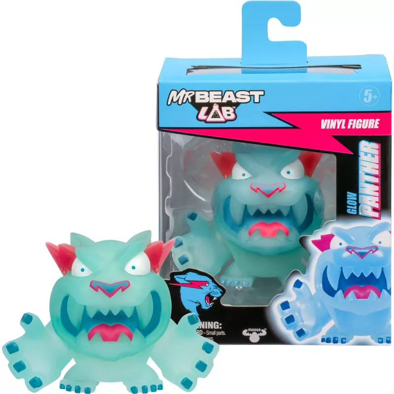 MrBeast Lab Vinilo figūrėlė - Glow Panther, žaidimo figūrėlė