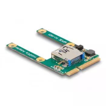 DeLOCK Mini PCIe I/O 1 x USB 2.0 Type-A lizdas pilno dydžio / pusės dydžio