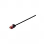 Wentronic Goobay CAT 6 plonas pataisinis kabelis, U/UTP, juodas, 10 m, varinė gysla (93730)