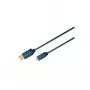 ClickTronic 1,8m USB 2.0 A-mini B m/m mėlynas USB laidas (70127)