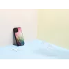 iKins apsauginis dėklas Apple iPhone 12 Pro Max — vandens gėlės raštas, juodas