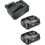 GARDENA 14914-20 Starter rinkinys QC AL 18V-44 + 2 x 2,5 Ah SoC akumuliatorius ir įkroviklis 18 V 2,5 Ah Li-Ion (14914-20)