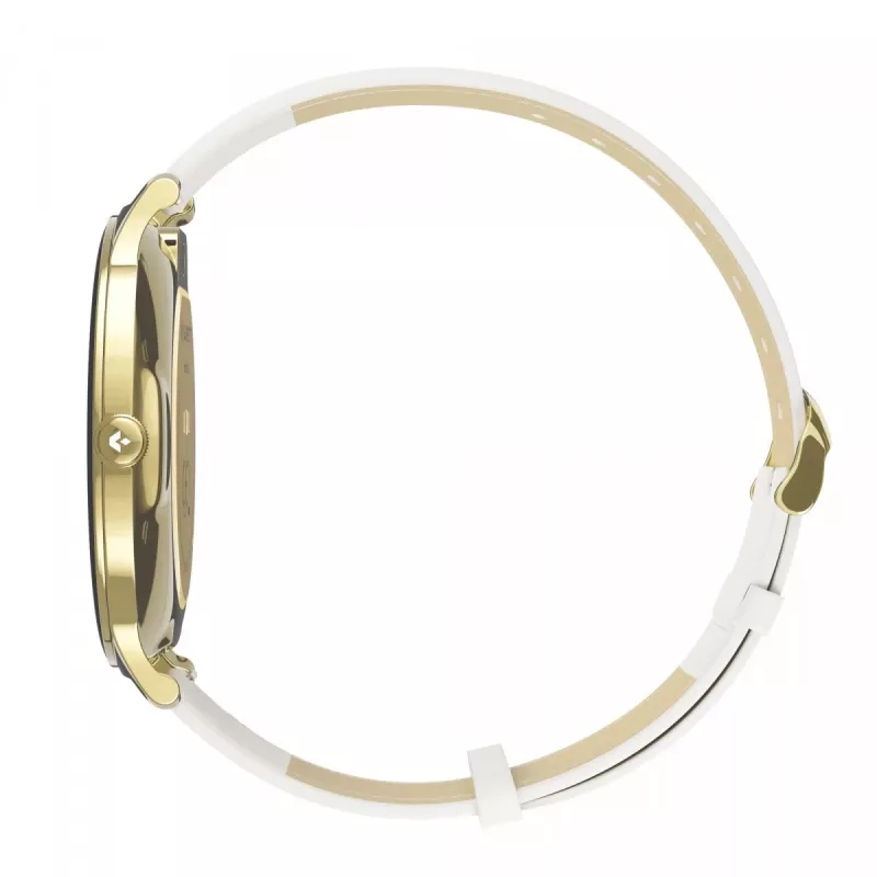 Išmanusis laikrodis Garett Verona 2 Gold Steel su Bluetooth ir širdies ritmo matuokliu