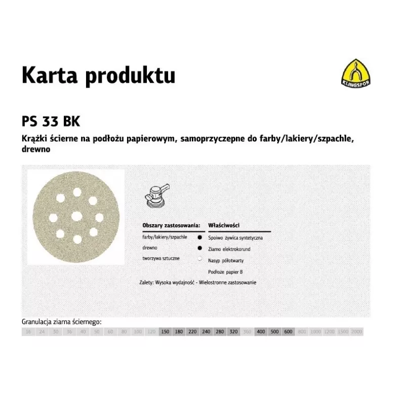 K.PUCK 225 PS33BK gr.150 OTW. GLS38 /50 vnt.