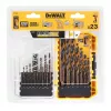 23 dalių juodos ir auksinės spalvos metalo gręžimo rinkinys DeWalt DT70729-QZ
