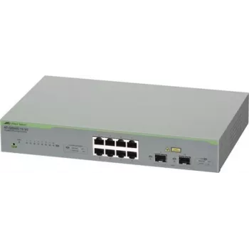 ALLIED Gigabit webSmart jungiklis 8x 10/100/1000TX + 2x SFP prievadai su EU maitinimo laidu (AT-GS950/10 V2-50)