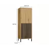 KAMARO 2DK plonas/GŁ ąžuolas ARTISAN DISPLAY CABINET