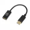 Adapteris DisplayPort į HDMI IBOX iadp4k — DisplayPort (vyriškas) į HDMI (moteriškas), tiesūs jungtys, 4K palaikymas, sidabrinis