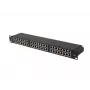 Patch panel LANBERG PPS5-1048-B 48 prievadų 1U 19 colių Cat5e FTP juodas