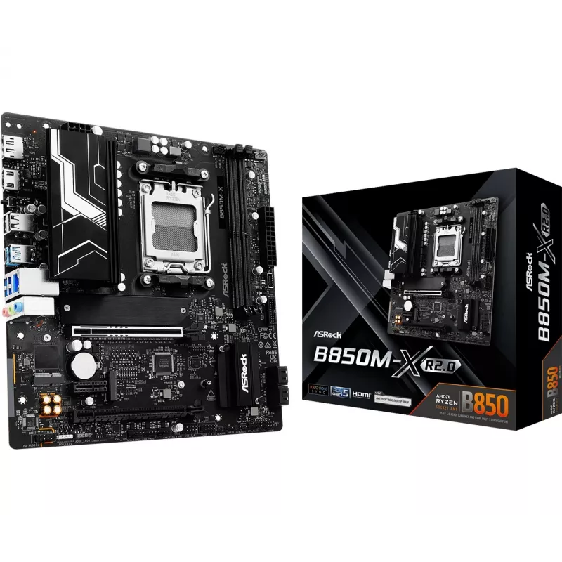 ASRock B850M-X R2.0 AM5 Micro-ATX pagrindinė plokštė