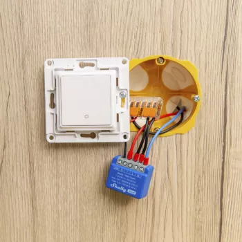 Išmanusis jungiklis Shelly 1 Mini Gen4 1P belaidis 110–240V 50–60Hz 1.2W Bluetooth Wi‑Fi ZigBee 34×16×29 mm