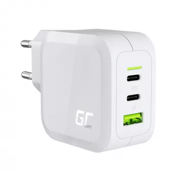 Green Cell CHARGC08W 65 W USB-C PD ir USB-A įkroviklis (GaN)