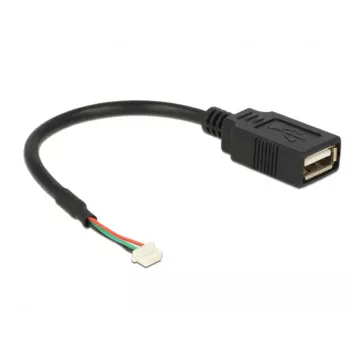 USB laidas DeLOCK 84834 USB 2.0 0.15 m juodas