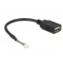 USB laidas DeLOCK 84834 USB 2.0 0.15 m juodas