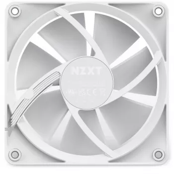 NZXT F120 RGB 120 mm ventiliatorius baltas, 4-pin, 1800 RPM, 50.18 CFM, 18 LED