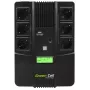 Nepertraukiamo maitinimo šaltinis Green Cell UPS06, Line-Interactive 600 VA (360 W), 6 AC lizdai, LCD, USB, RJ-45, 12 V 7 Ah baterija