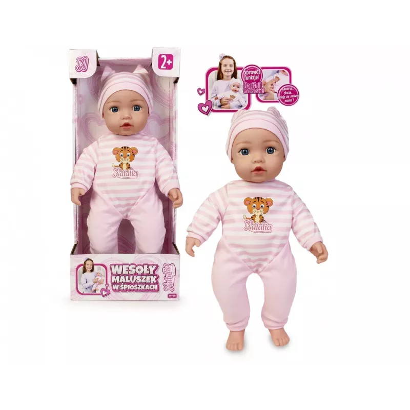 Lėlė Artyk Natalia Baby Doll 45 cm – minkštu kūnu žaidimų lėlė, 45 cm ūgio