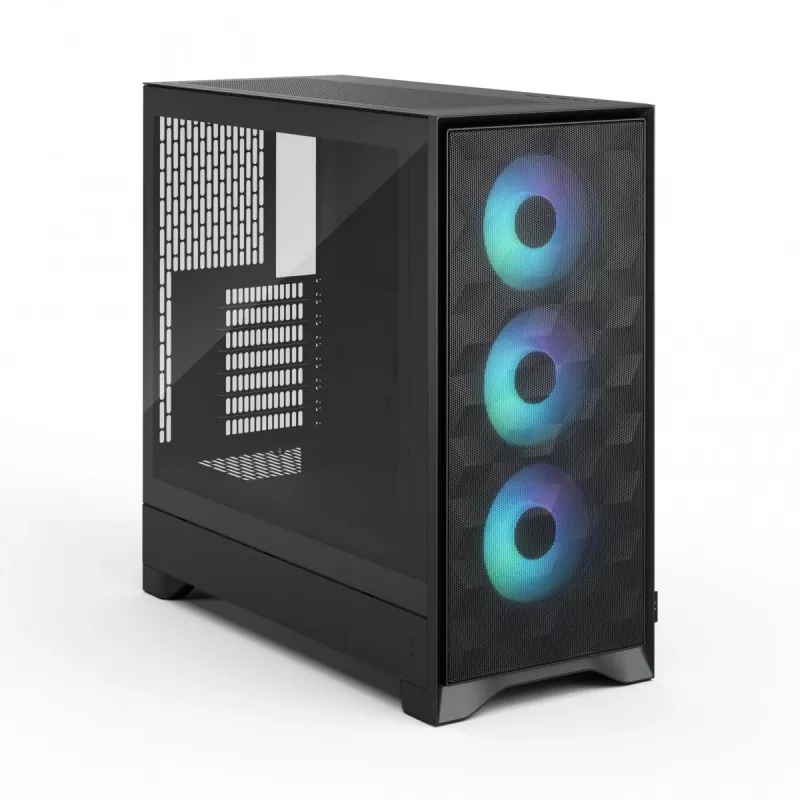 Fractal Design Pop 2 Air Black Solid – vidutinis kompiuterio korpusas (ATX, 3x 120 mm priekiniai ventiliatoriai)