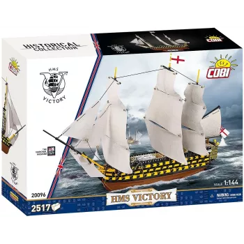 Konstruktorius Cobi HMS Victory — 2517 detalių, detalus istorinis burlaivio modelis