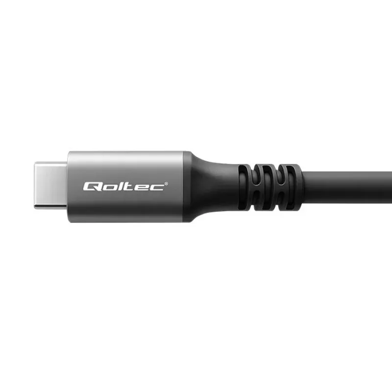 USB-C kabelis QOLTEC USB4 240W, skirtas Thunderbolt 3/4, 40 Gbps, 240 W galios tiekimas
