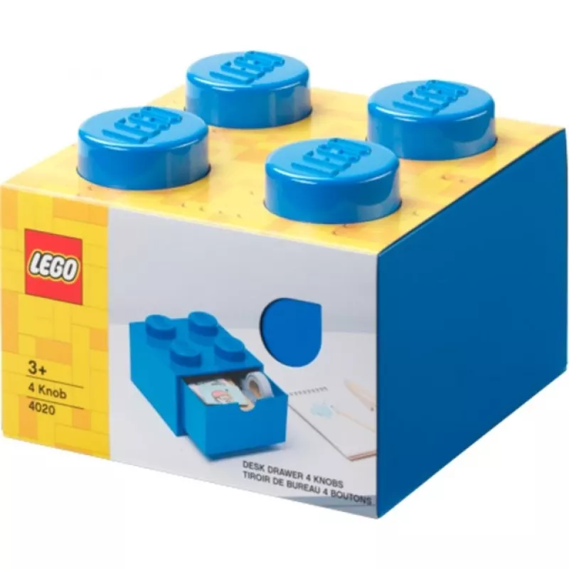 LEGO dėžutė stalčiui 4, mėlyna, su smaigeliais