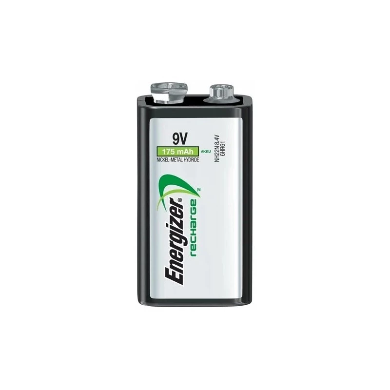 Energizer NiMH įkraunama 9V PP3 baterija 175mAh vienetinis paketas