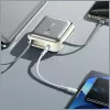 Nešiojamas powerbankas Awei C03 20000mAh su 45W išėjimu ir integruotu USB-A/USB-C laidu
