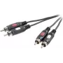 SpeaKa Professional SP-7869760 Garso kabelis 0,5 m 2 x RCA Juodas