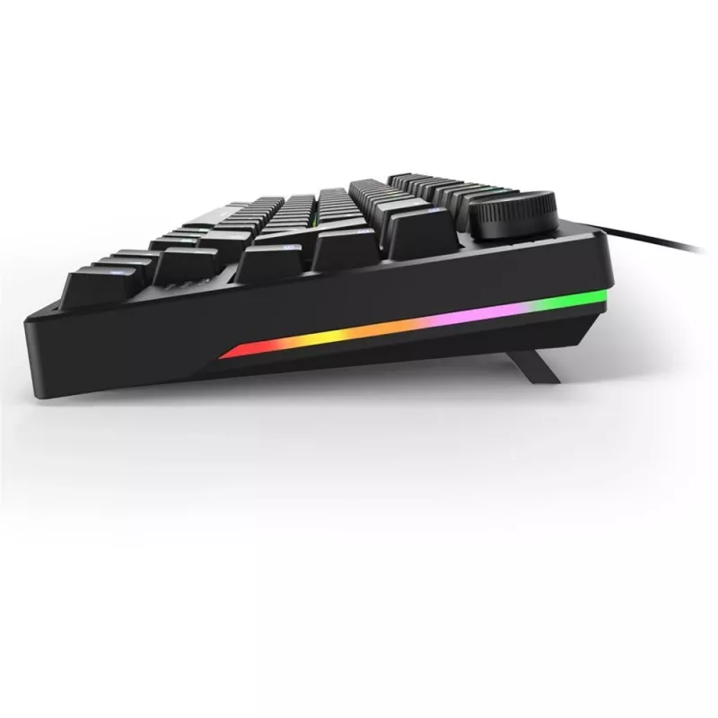 Sharkoon SGK25 klaviatūra USB QWERTZ vokiška juoda 75% RGB LED