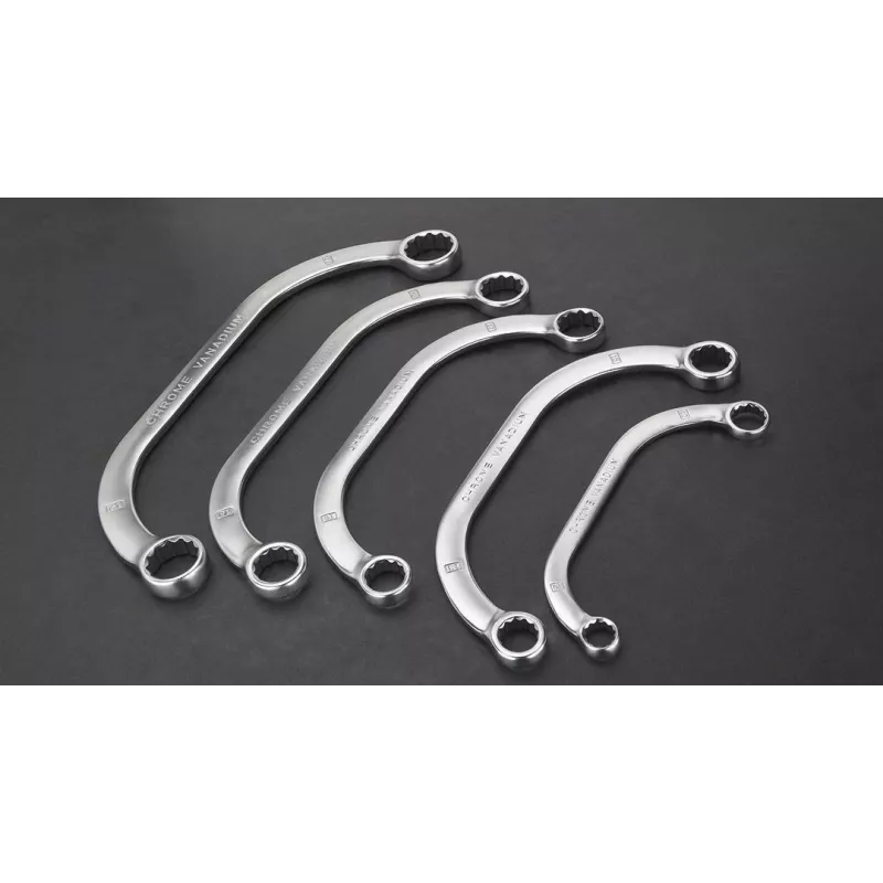 Raktas žiedinis NEO Tools TOP-09-176, 17 mm ir 19 mm, chromuotas