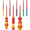 Kraftform Kompakt VDE 16 Universal 1 Tool Finder, 16-teilig, Schraubendreher rot/gelb, inkl. Steckgriff, Phasenprüfer, VDE-Wechselklingen