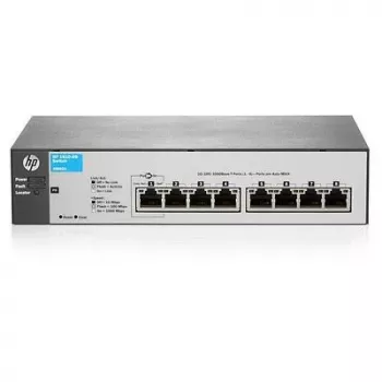 Tinklo jungiklis HP Enterprise 1810-8G — 8 prievadų Gigabit Ethernet, nevaldomas, modelis J9802-61001-RFB