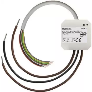 MDT AKU-B2UP.03 universalus pavara, 2 kanalų, įleidžiamas, 10 A, 230 VAC, 14 µF, 2 EVG