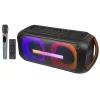 Nešiojamas mono Bluetooth garsiakalbis BLOW 30-392# – 6000 mAh baterija, 6,5 W RMS, Bluetooth 5.0, MicroSD, AUX, Micro-USB, 2 garsiakalbiai, juodas