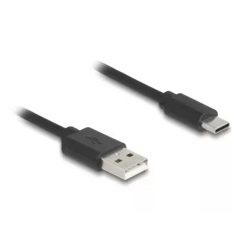 DeLOCK USB kabelis USB 2.0 0,75 m USB A USB C juodas 90368