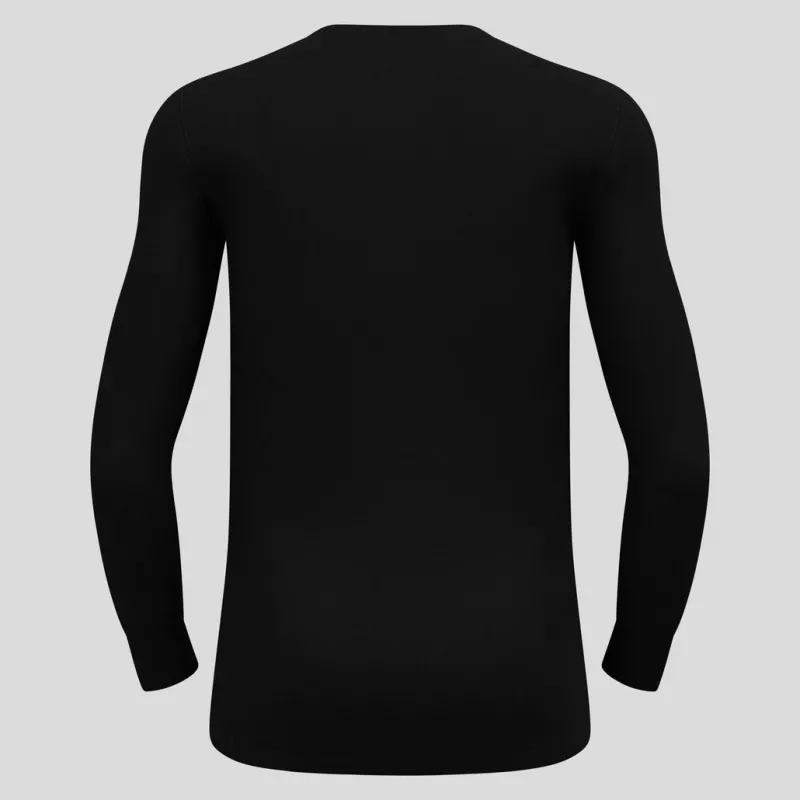 Odlo BL TOP crew neck l/s ACTIVE WARM ECO vyriški marškinėliai, dydis M, juodi