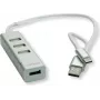 ROLINE 14.02.5037 USB 2.0 sąsajų šakotuvas 480 Mbit/s sidabrinis - baltas (14.02.5037)