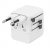 Kelioninis maitinimo adapteris GEMBIRD TPA-1A2C20-01-W — 20 W, USB-A (18 W) + 2× USB-C (20 W), E tipo kištukas, baltas
